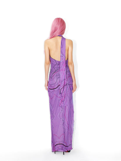 Violet One Shoulder Dress