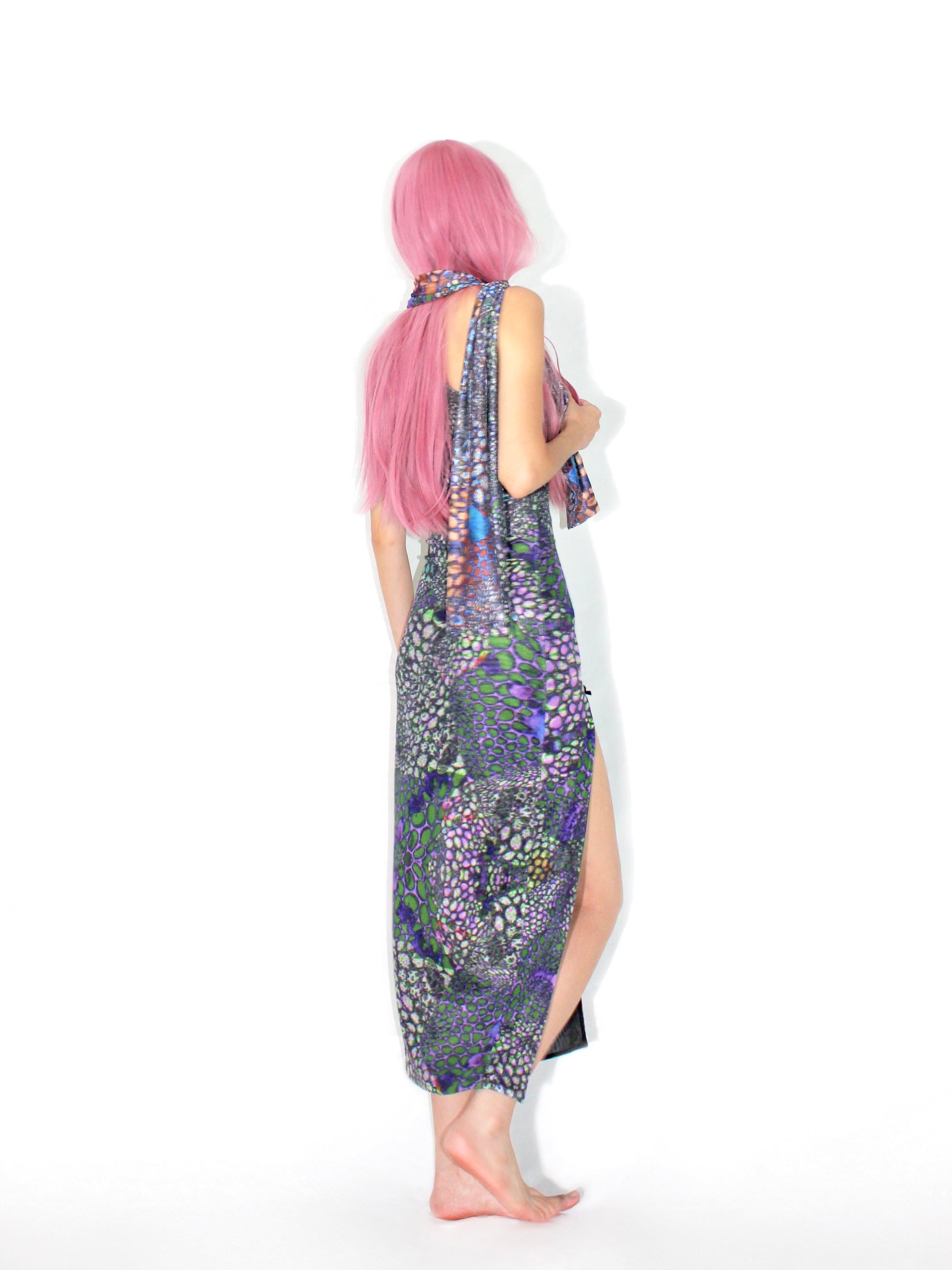 one shoulder snake print dress Slither in Style: Snake Skin Animal Print One Shoulder Dress Canary Houze